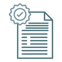 legislation-line-two-color-icon-vector