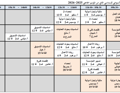 سنة ثانية علوم تجارية