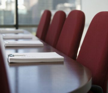 Empty Conference Room --- Image by © Bill Varie/Corbis